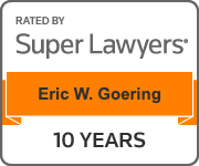 Rated By | Super Lawyers | Eric W. Goering | 10 Years